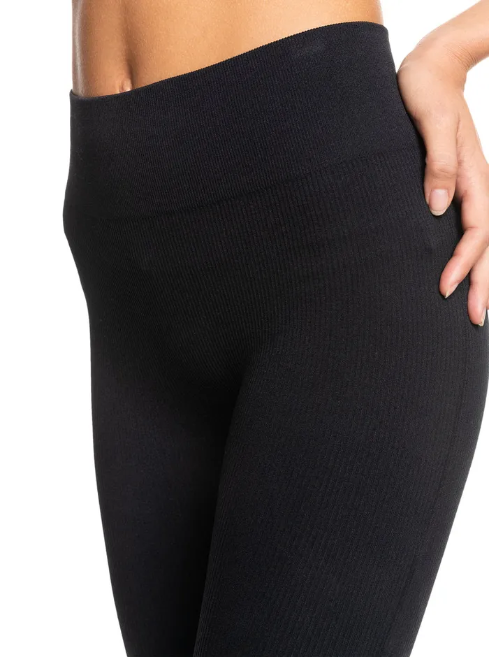Roxy Pants and Jeans Chill Out Seamless Technical Leggings Anthracite 8211 Womens