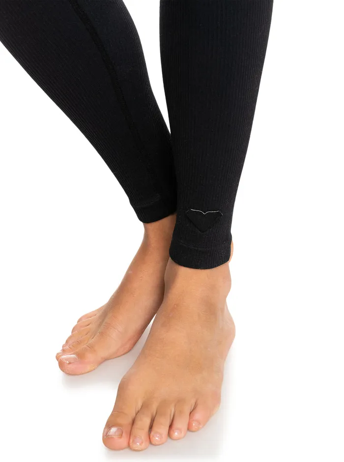 Roxy Pants and Jeans Chill Out Seamless Technical Leggings Anthracite 8211 Womens