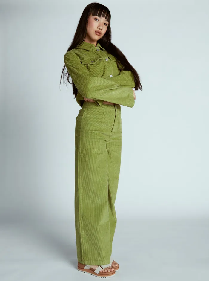 Roxy Pants and Jeans Chloe Kim Corduroy Pants Iguana 8211 Womens