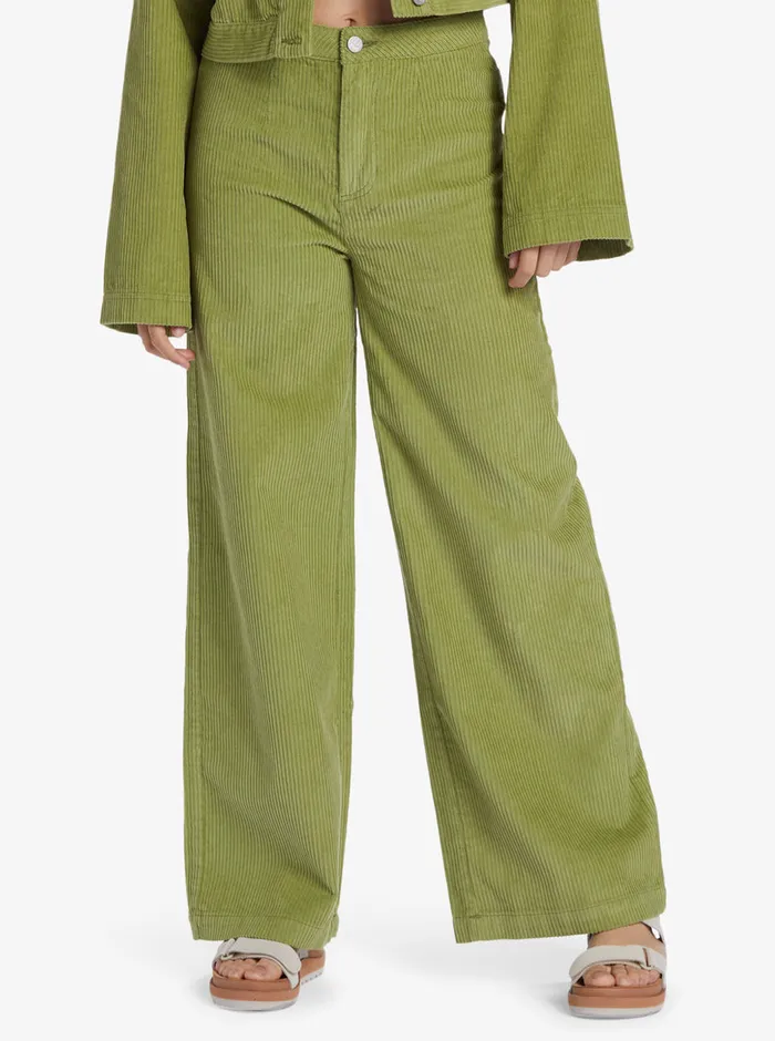Roxy Pants and Jeans Chloe Kim Corduroy Pants Iguana 8211 Womens