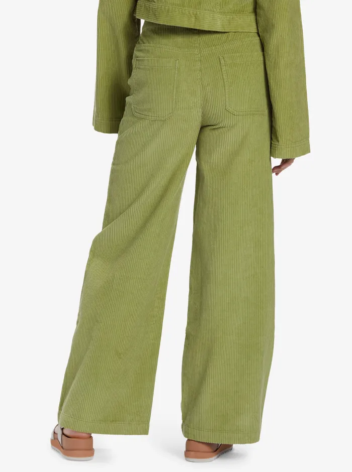 Roxy Pants and Jeans Chloe Kim Corduroy Pants Iguana 8211 Womens