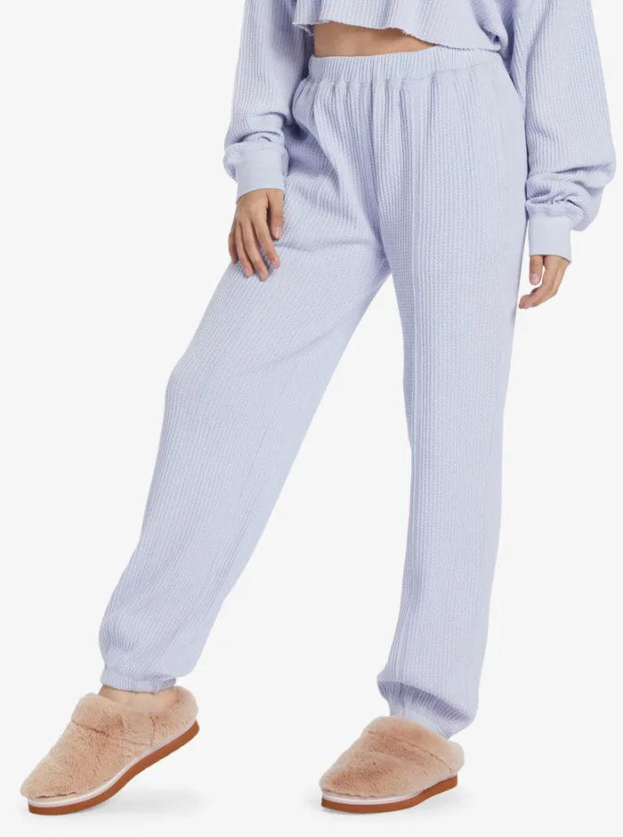 Roxy Pants and Jeans Chloe Kim Off Duty Waffle Sweatpants Halogen Blue 8211 Womens