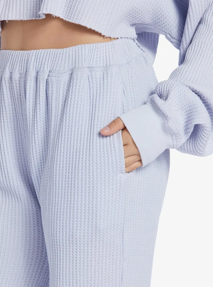 Roxy Pants and Jeans Chloe Kim Off Duty Waffle Sweatpants Halogen Blue 8211 Womens