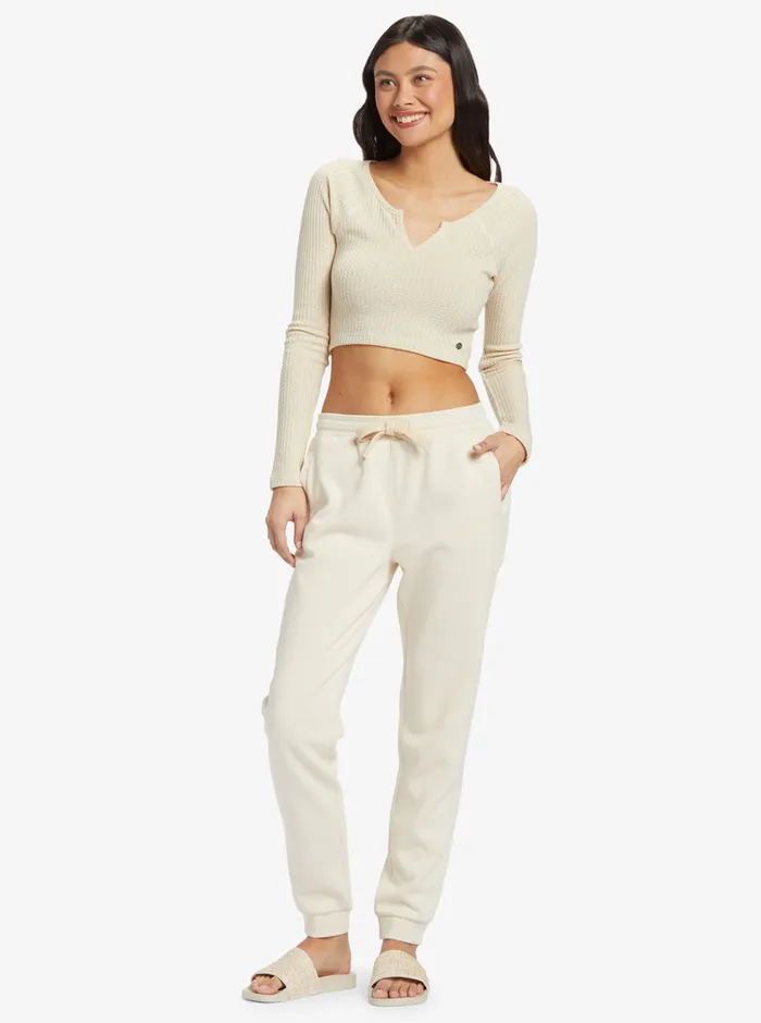 Roxy Pants and Jeans Go Off Jogger Sweatpants Tapioca 8211 Womens
