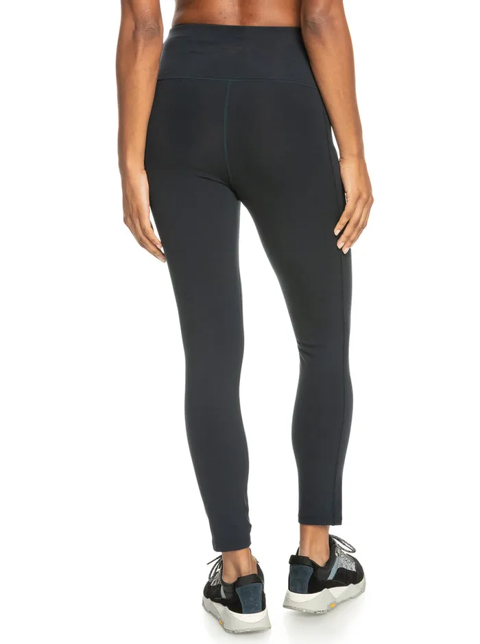 Roxy Pants and Jeans Heart Into It Technical Leggings Anthracite 8211 Womens