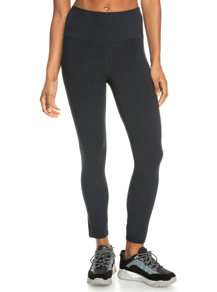 Roxy Pants and Jeans Heart Into It Technical Leggings Anthracite 8211 Womens