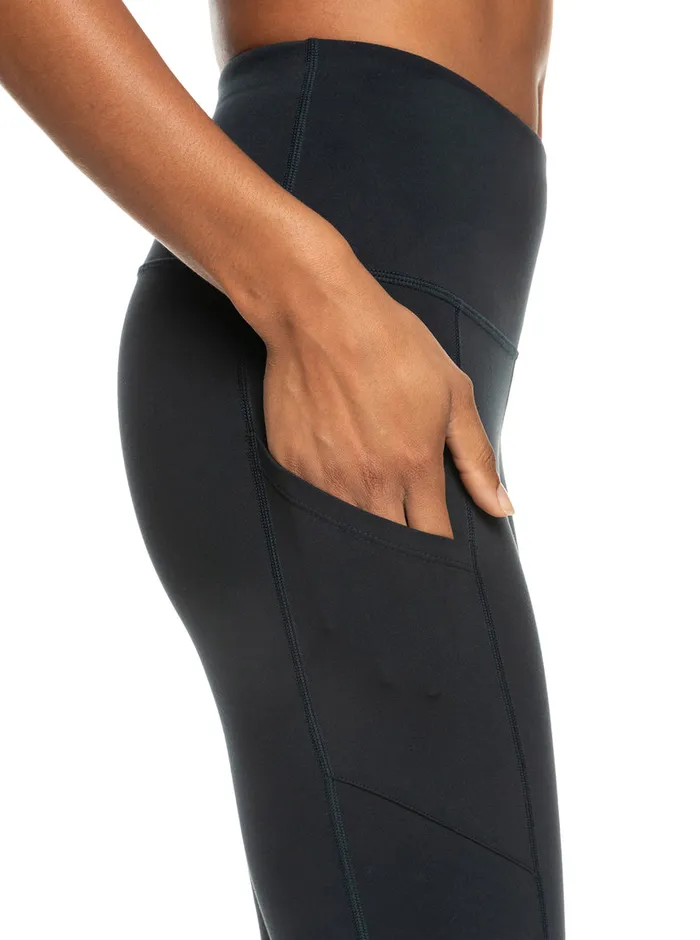 Roxy Pants and Jeans Heart Into It Technical Leggings Anthracite 8211 Womens