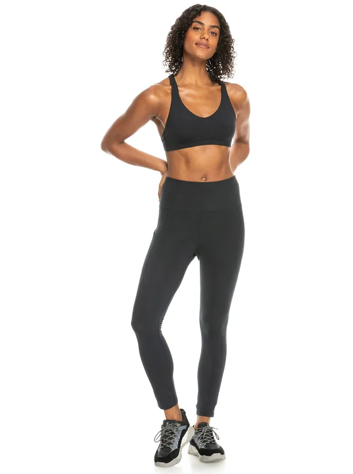 Roxy Pants and Jeans Heart Into It Technical Leggings Anthracite 8211 Womens