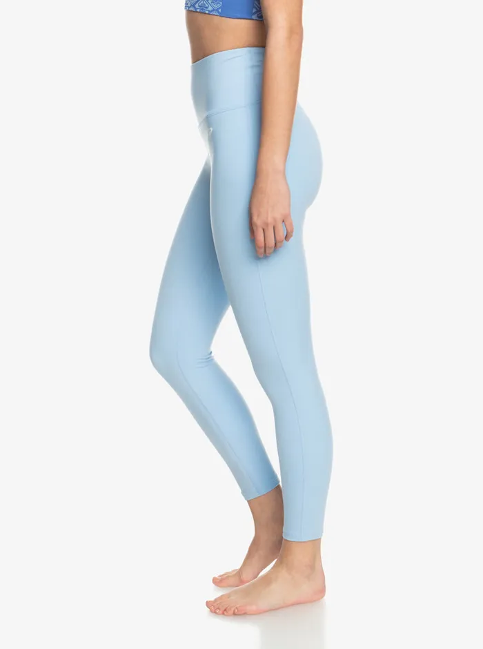 Roxy Pants and Jeans Heart Into It Technical Leggings Bel Air Blue 8211 Womens
