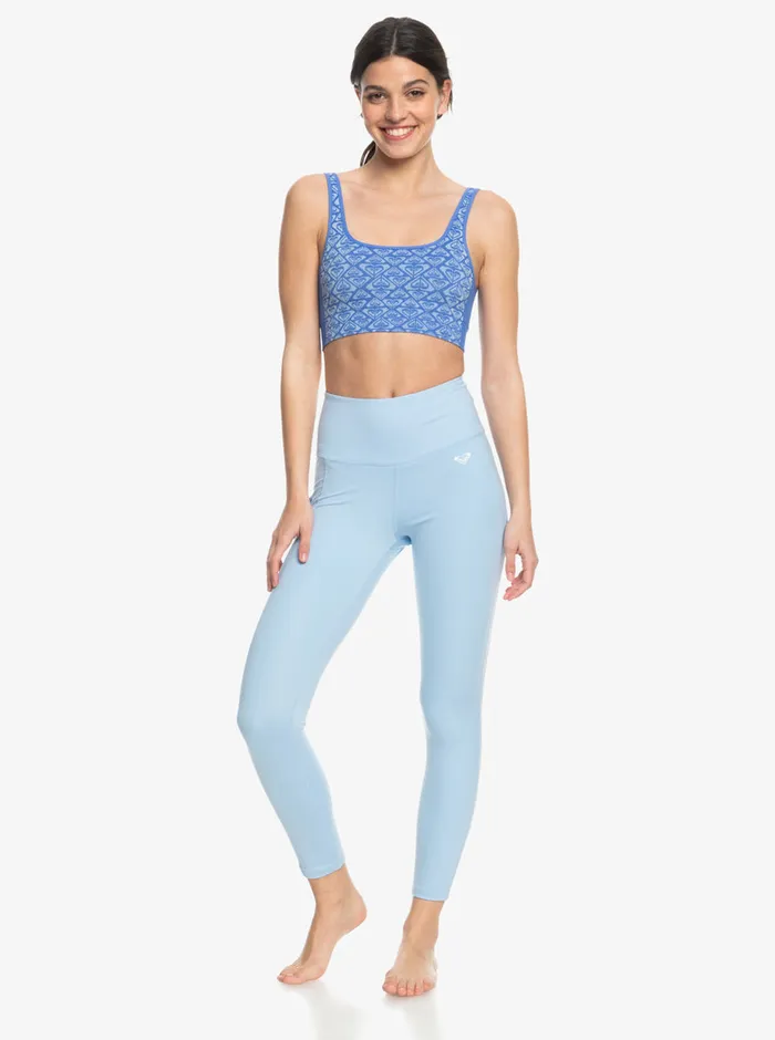 Roxy Pants and Jeans Heart Into It Technical Leggings Bel Air Blue 8211 Womens