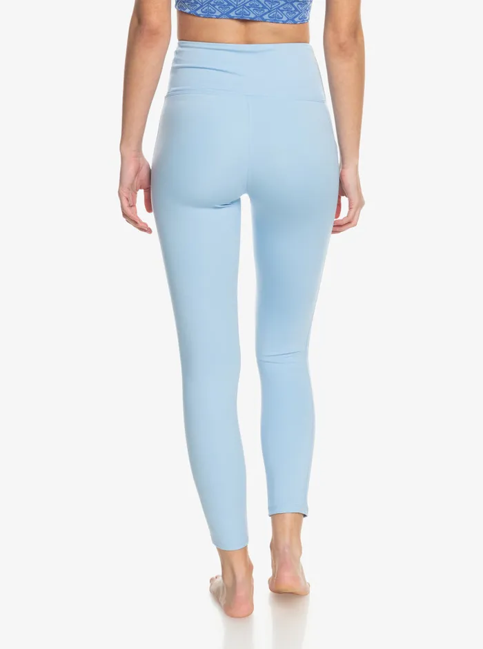 Roxy Pants and Jeans Heart Into It Technical Leggings Bel Air Blue 8211 Womens