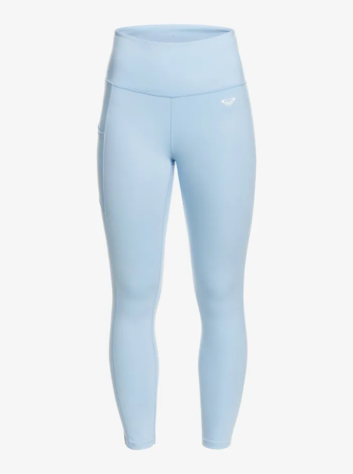 Roxy Pants and Jeans Heart Into It Technical Leggings Bel Air Blue 8211 Womens