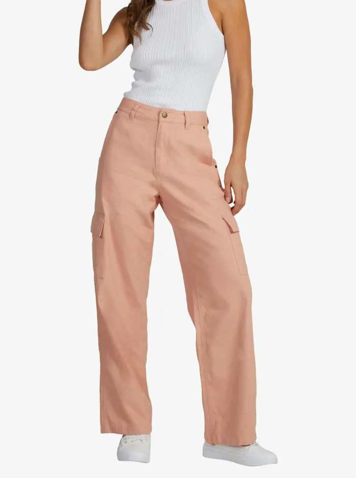 Roxy Pants and Jeans Lefty Cargo Pants Cafe Creme 8211 Womens
