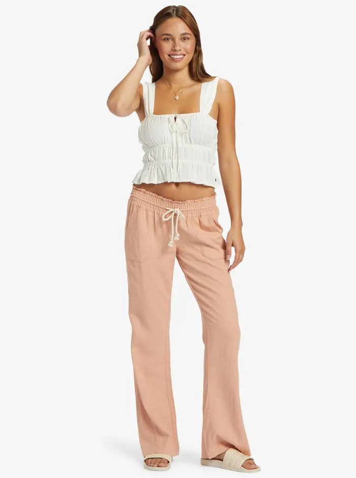 Roxy Pants and Jeans Oceanside Flared Pants Cafe Creme 8211 Womens