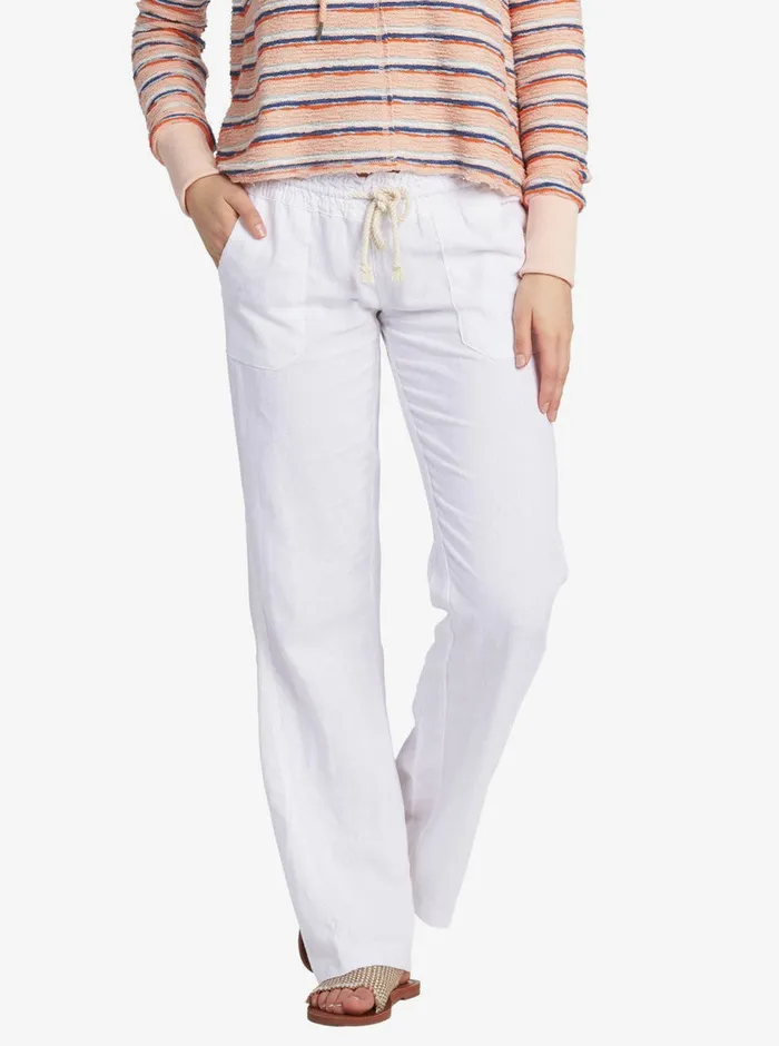 Roxy Pants and Jeans Oceanside Flared Pants Sea Salt 8211 Womens