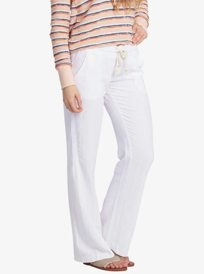 Roxy Pants and Jeans Oceanside Flared Pants Sea Salt 8211 Womens