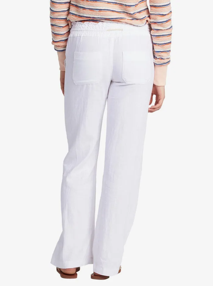 Roxy Pants and Jeans Oceanside Flared Pants Sea Salt 8211 Womens