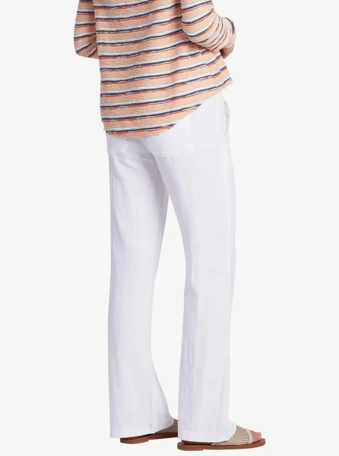 Roxy Pants and Jeans Oceanside Flared Pants Sea Salt 8211 Womens