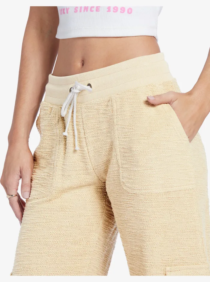 Roxy Pants and Jeans Off The Hook Cargo Sweat Shorts Tapioca 8211 Womens
