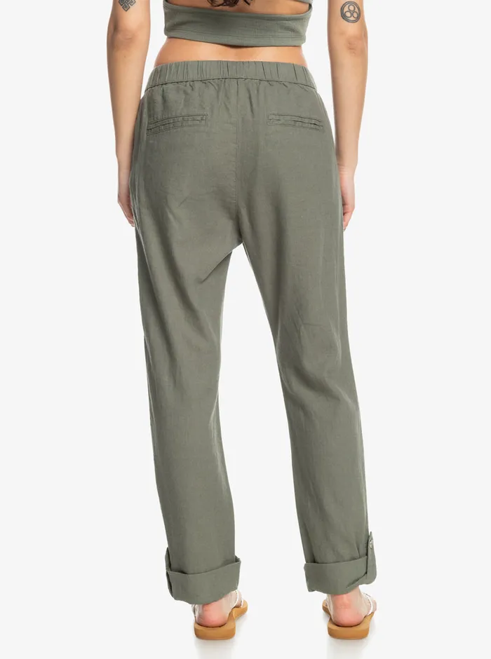 Roxy Pants and Jeans On The Seashore Cargo Pants Agave Green 8211 Womens