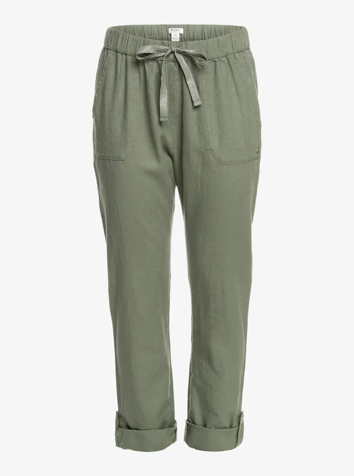 Roxy Pants and Jeans On The Seashore Cargo Pants Agave Green 8211 Womens