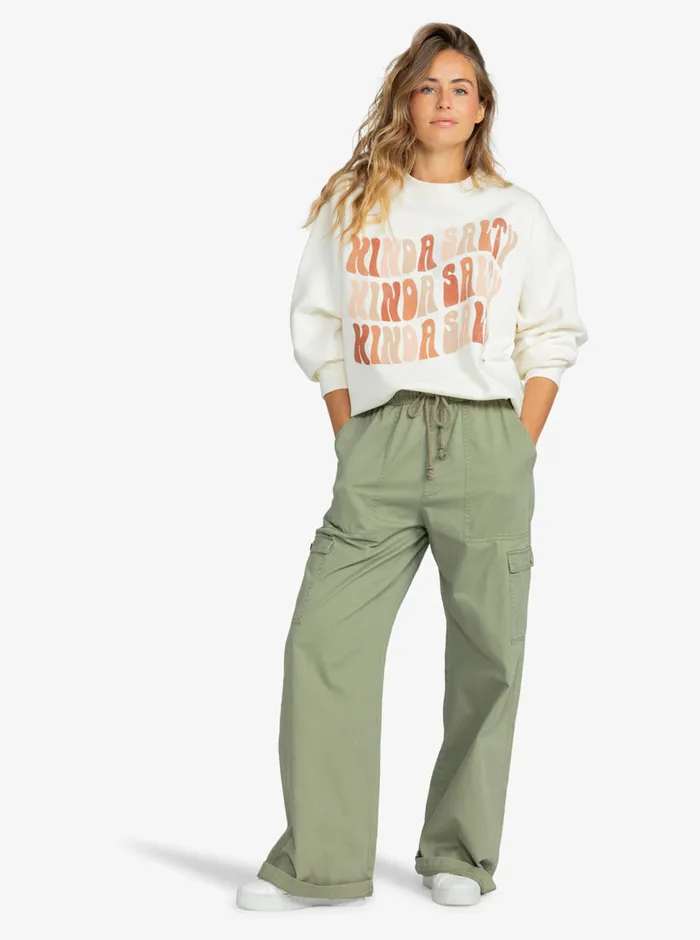 Roxy Pants and Jeans Precious Cargo High Waist Cargo Pants Deep Lichen Green 8211 Womens