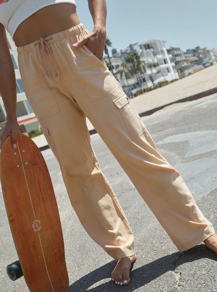 Roxy Pants and Jeans Precious Cargo High Waist Cargo Pants Hazelnut 8211 Womens Roxy Pants and Jeans Precious Cargo High Waist Cargo Pants Hazelnut 8211 Womens