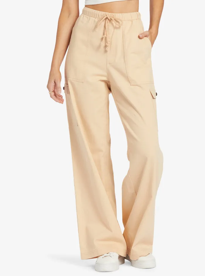 Roxy Pants and Jeans Precious Cargo High Waist Cargo Pants Hazelnut 8211 Womens