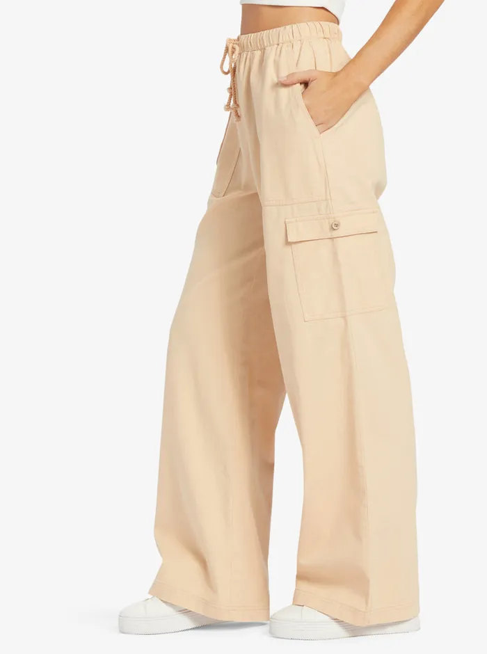 Roxy Pants and Jeans Precious Cargo High Waist Cargo Pants Hazelnut 8211 Womens