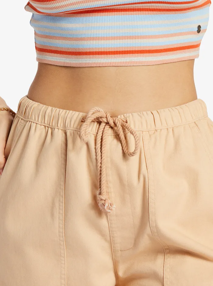 Roxy Pants and Jeans Precious Cargo High Waist Cargo Pants Hazelnut 8211 Womens