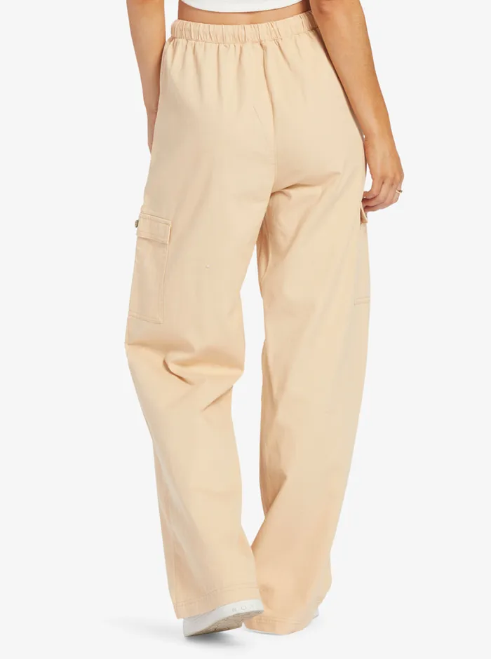 Roxy Pants and Jeans Precious Cargo High Waist Cargo Pants Hazelnut 8211 Womens
