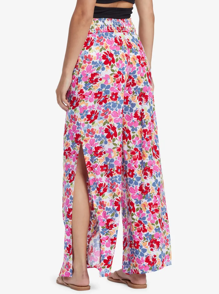 Roxy Pants and Jeans Tropical Rhythm Beach Pants Shocking Pink Bloomin Babe 8211 Womens
