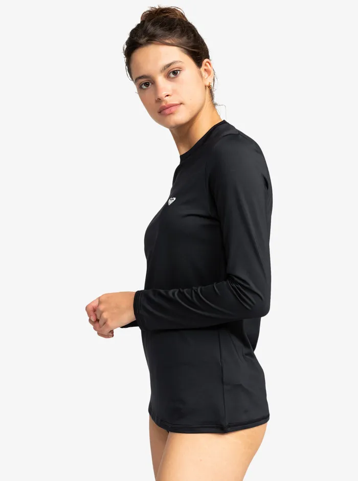 Roxy Rashguards New Enjoy Waves Long Sleeve Rashguard Anthracite 8211 Womens
