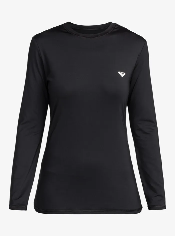 Roxy Rashguards New Enjoy Waves Long Sleeve Rashguard Anthracite 8211 Womens