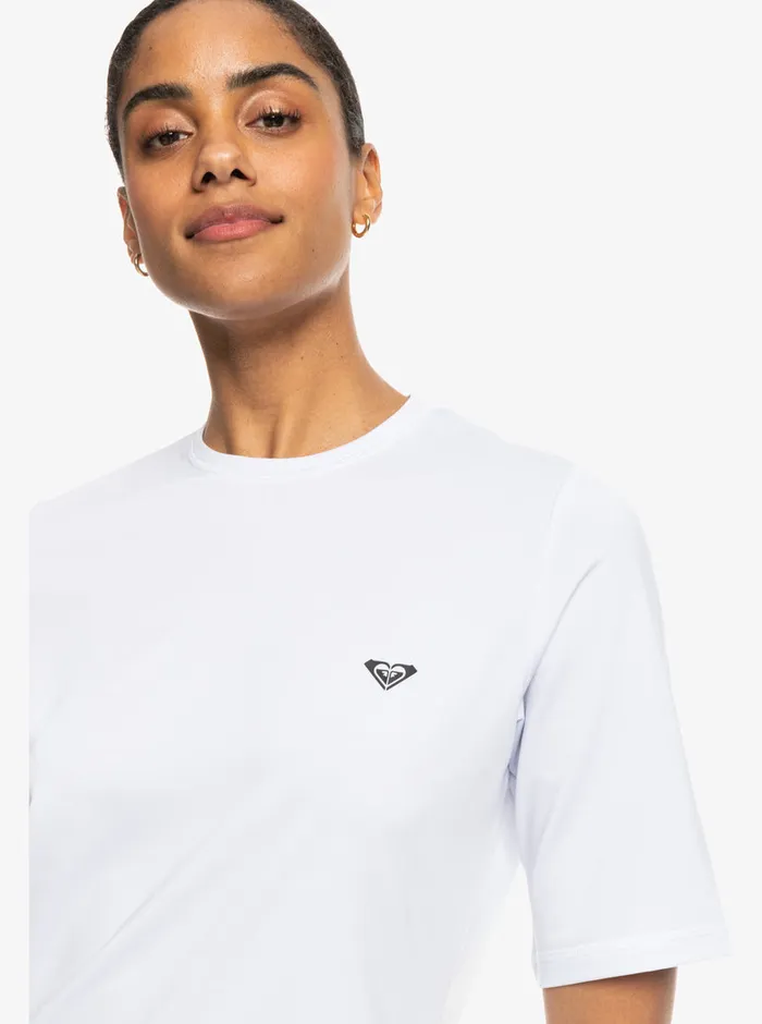 Roxy Rashguards New Enjoy Waves Long Sleeve Rashguard Bright White 8211 Womens