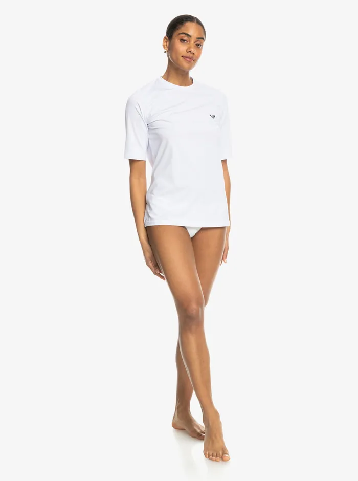 Roxy Rashguards New Enjoy Waves Long Sleeve Rashguard Bright White 8211 Womens