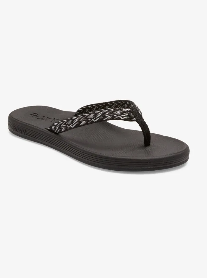 Roxy Sandals Clemente FlipFlops Anthraciteblack 8211 Womens