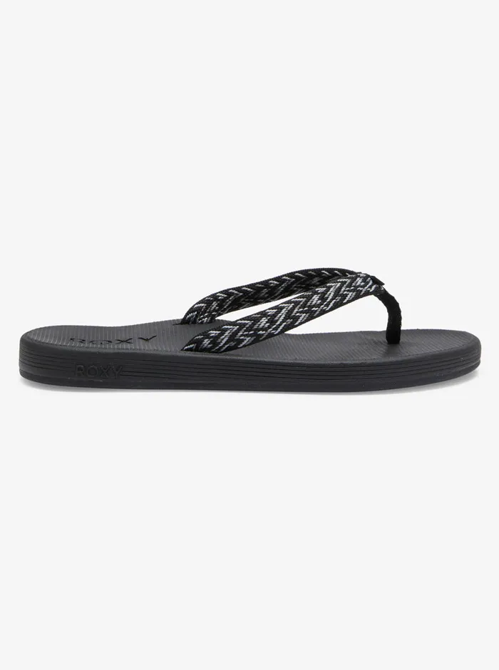Roxy Sandals Clemente FlipFlops Anthraciteblack 8211 Womens