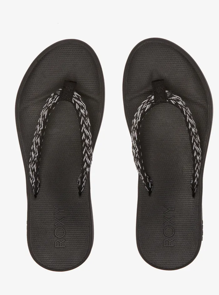 Roxy Sandals Clemente FlipFlops Anthraciteblack 8211 Womens