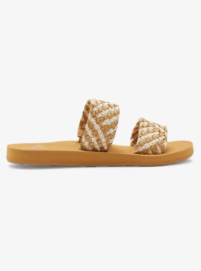 Roxy Sandals Porto II Slide Sandals Natural 8211 Womens