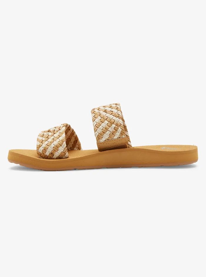 Roxy Sandals Porto II Slide Sandals Natural 8211 Womens