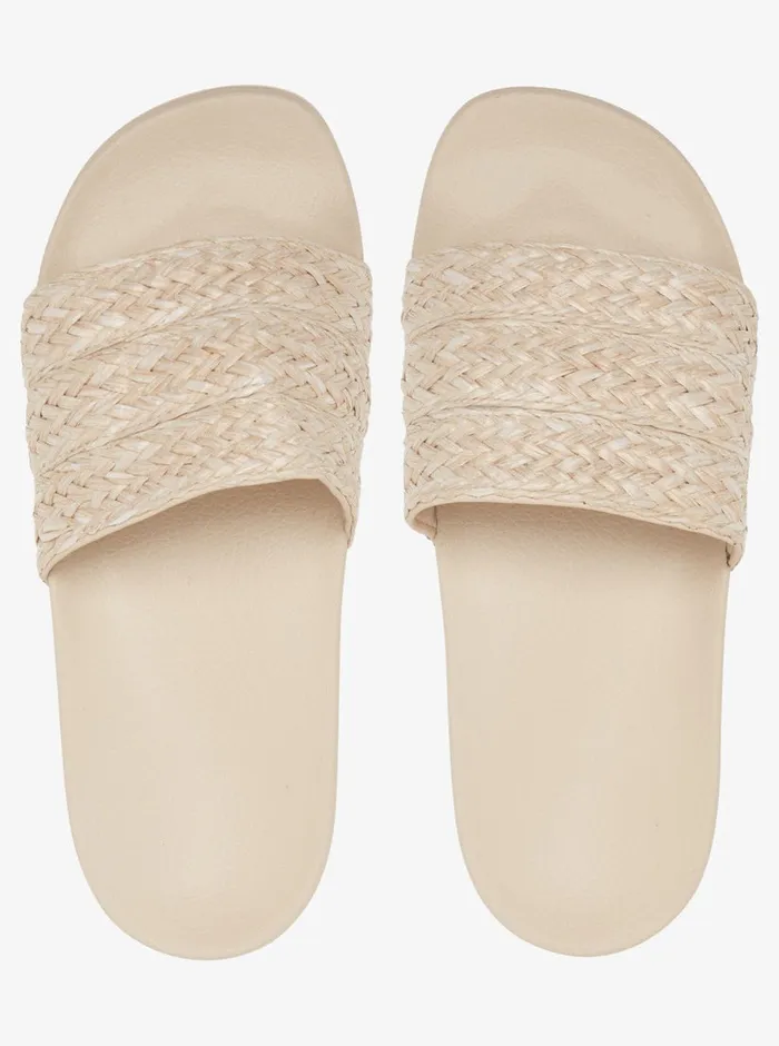 Roxy Sandals Slippy Jute Sandals Cream 8211 Womens