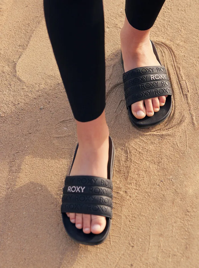 Roxy Sandals Slippy WaterFriendly Sandals Blackm Gold 8211 Womens