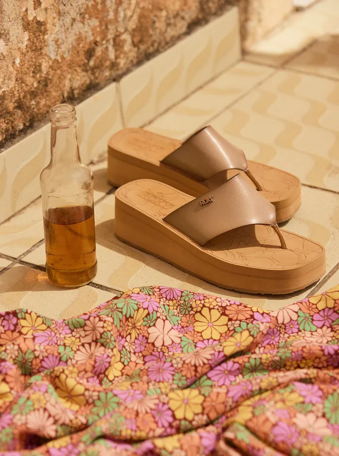 Roxy Sandals Sunset Dreams Sandals Tan 8211 Womens