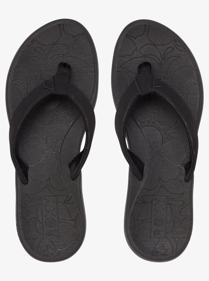 Roxy Sandals Vickie FlipFlops Black 8211 Womens