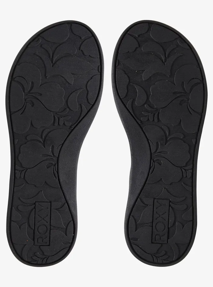 Roxy Sandals Vickie FlipFlops Black 8211 Womens