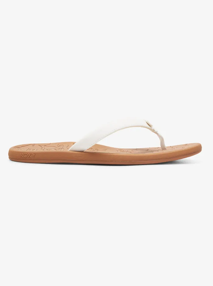 Roxy Sandals Vickie FlipFlops White 8211 Womens