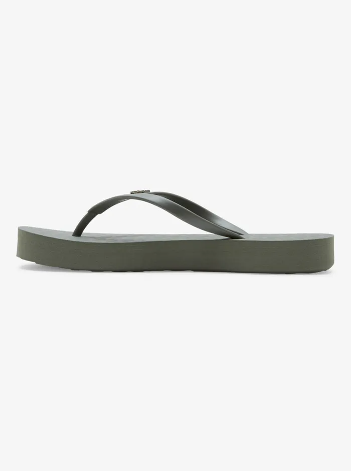 Roxy Sandals Viva Higher Platform Sandals Army Green 8211 Womens