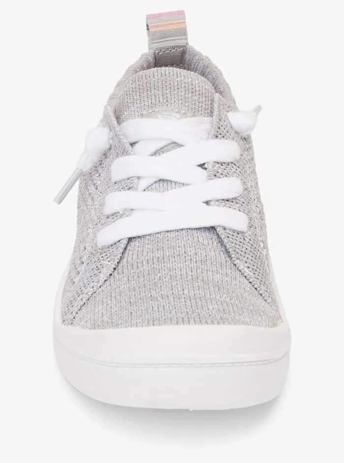 Roxy Shoes and Sandals 416 Bayshore Closed Knit Plus SlipOn Shoes Asphalt Grey 8211 Girls