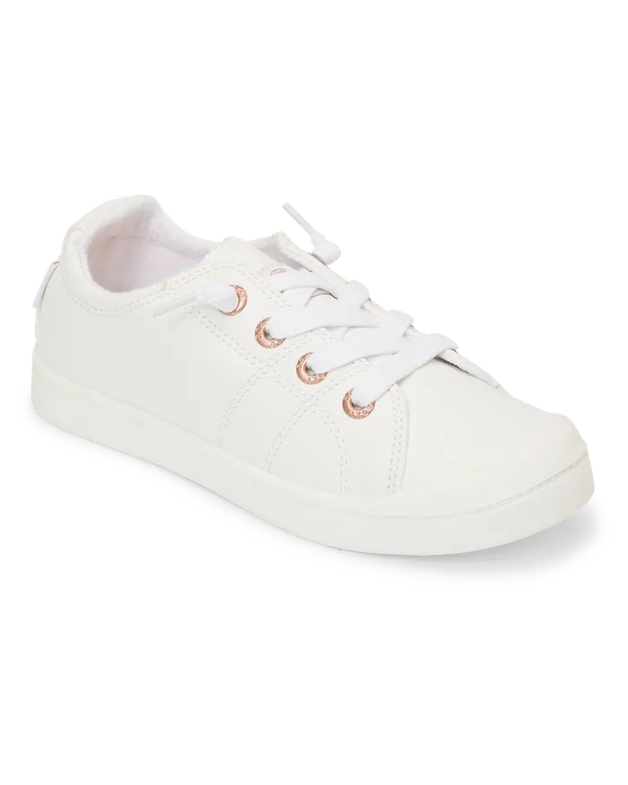 Roxy Shoes and Sandals 416 Bayshore Plus SlipOn Shoes Whitewhite 8211 Girls